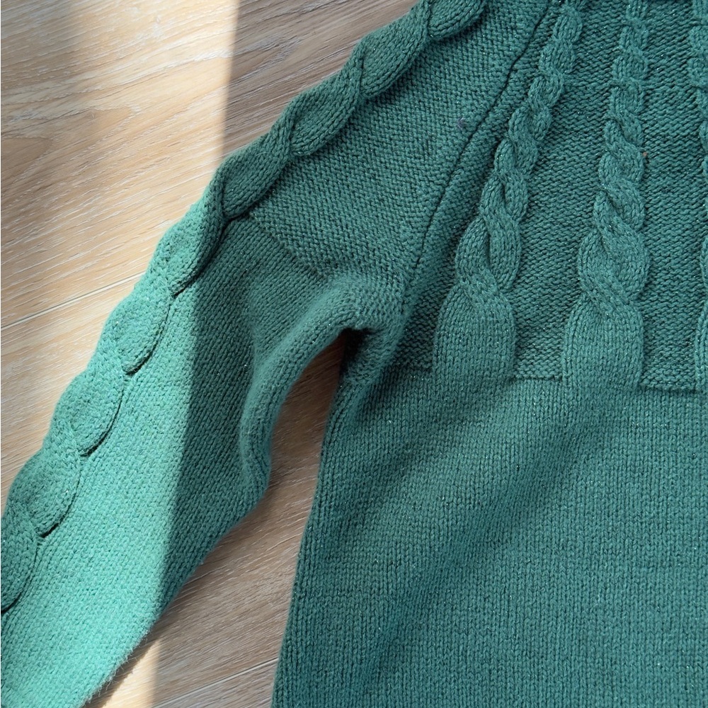Copper Key Forest Green Cowl Neck Sweater - Picture 2 of 4